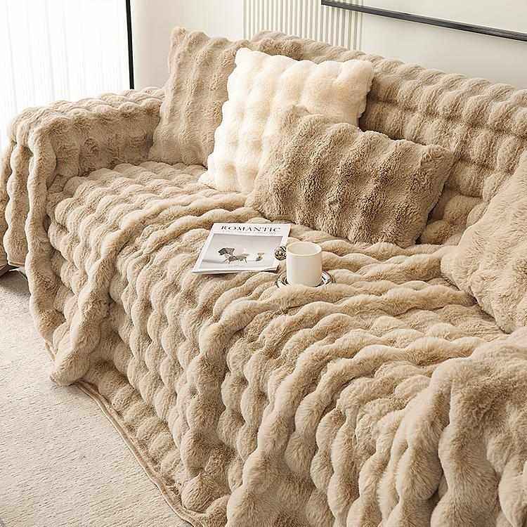 冬季加厚兔兔绒沙发盖布高级全盖盖巾沙发套罩秋冬全包万能座垫毯,淘宝优惠券,粉丝福利购,淘宝优惠卷