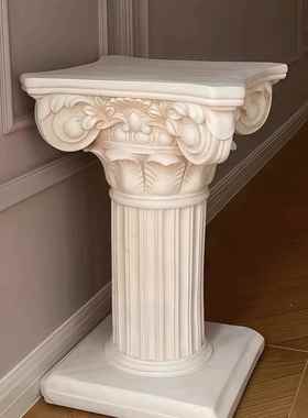 覆古罗马柱边几底座装饰摆饰民宿咖啡馆室内家居装饰茶几沙发角几