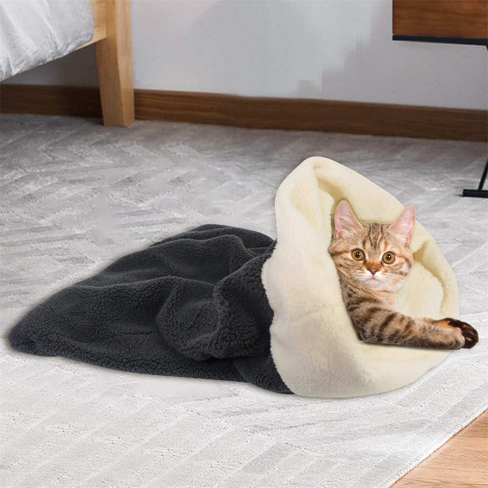 新款猫窝猫睡袋加绒保暖舒软可机洗猫窝四季通用猫窝狗窝睡袋,淘宝优惠券,粉丝福利购,淘宝优惠卷