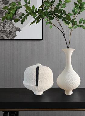 素烧陶瓷花冬青发财果插花仿真花插花客厅电视柜餐桌装饰摆件