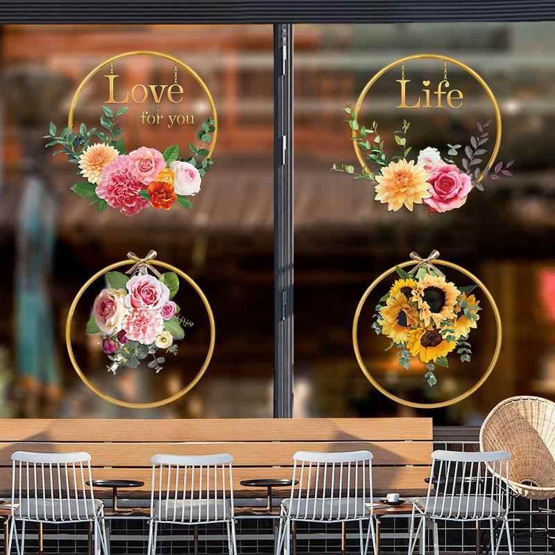 店铺腰线玻璃门贴纸防撞创意个性客厅阳台窗户墙贴画窗贴花3d立体 - 图3