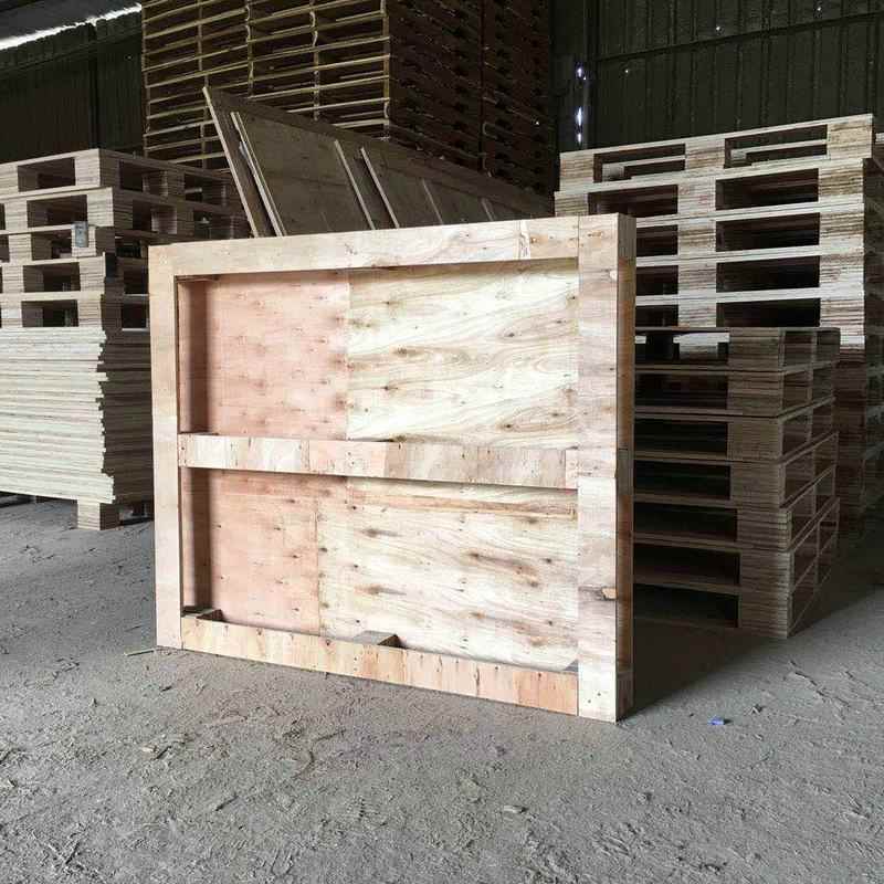 木质物流胶合板托盘四面进叉实木托盘木制叉车熏蒸托盘 - 图1