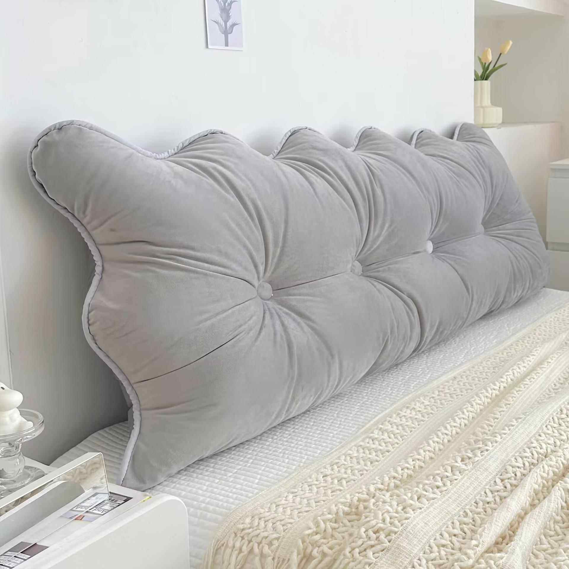 床头靠垫软包护腰靠枕可拆洗学生宿舍沙发枕头抱枕榻榻米大靠背 - 图2