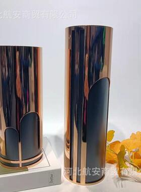 现代简约创意金属拱门花器样板房售楼处桌面金属工艺品饰品