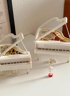 ins覆古音乐盒八音盒桌面玄关摆件房间中古装饰拍照道具生日礼物