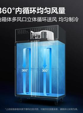 德玛仕DEMASHI厨房冰箱商用风冷无箱冰柜立式冷藏柜冷冻柜冰库