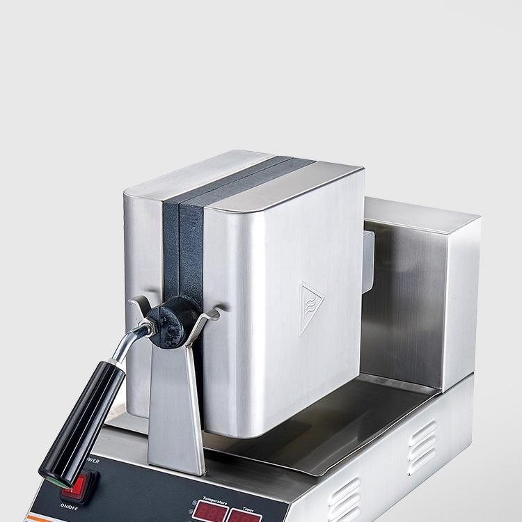 Commercial rotating single-head owl waffle oven, electric heating waffle maker, digital display control scone machine, Taiwanese egg pancake