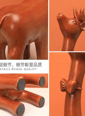 家北欧摆件卧7223情侣对现鹿代客厅玄关结婚礼物居客厅室创意装饰