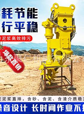 挖掘机侧边泥浆泵抽沙卸船用挖掘机泥沙泵大流量侧边泥浆泵