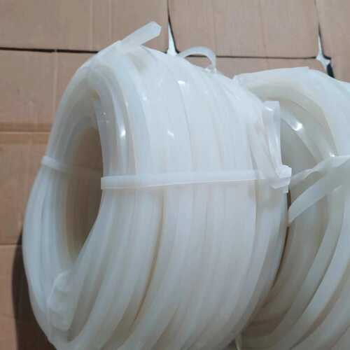 条带硅胶干燥方密封 乳白色炉耐高温硅胶实心硅胶条平板条硅胶 - 图1