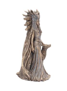 腊魔法女10545神雕希像赫尔特与桌羊脂工艺品摆件客厅面树装饰女