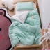 Bộ đồ giường trẻ em Tianzhu Cotton 3 chăn set bộ ba mảnh với bộ chăn ga gối cho bé sáu mảnh lõi - Bộ đồ giường trẻ em