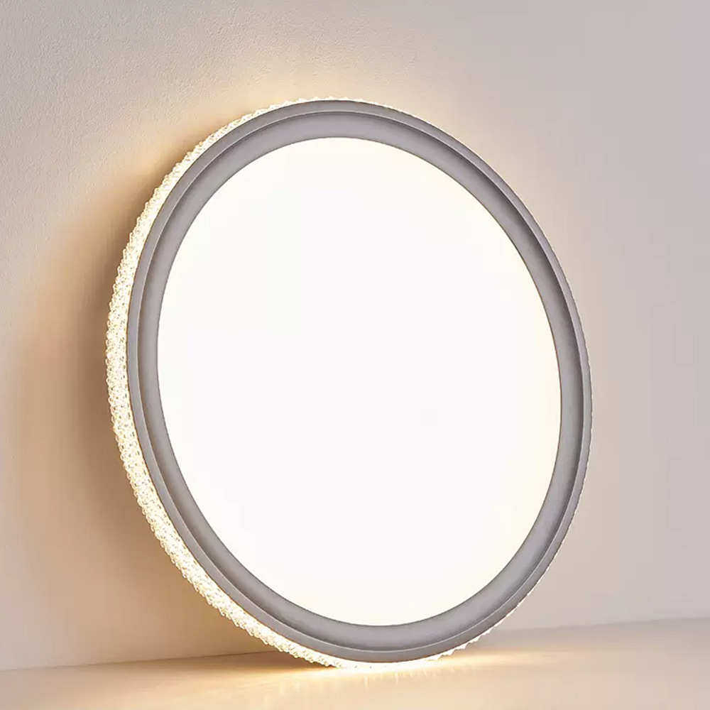 主卧室灯轻奢法式水晶吸顶灯创意北欧led客厅灯简约现代圆形灯具,淘宝优惠券,粉丝福利购,淘宝优惠卷