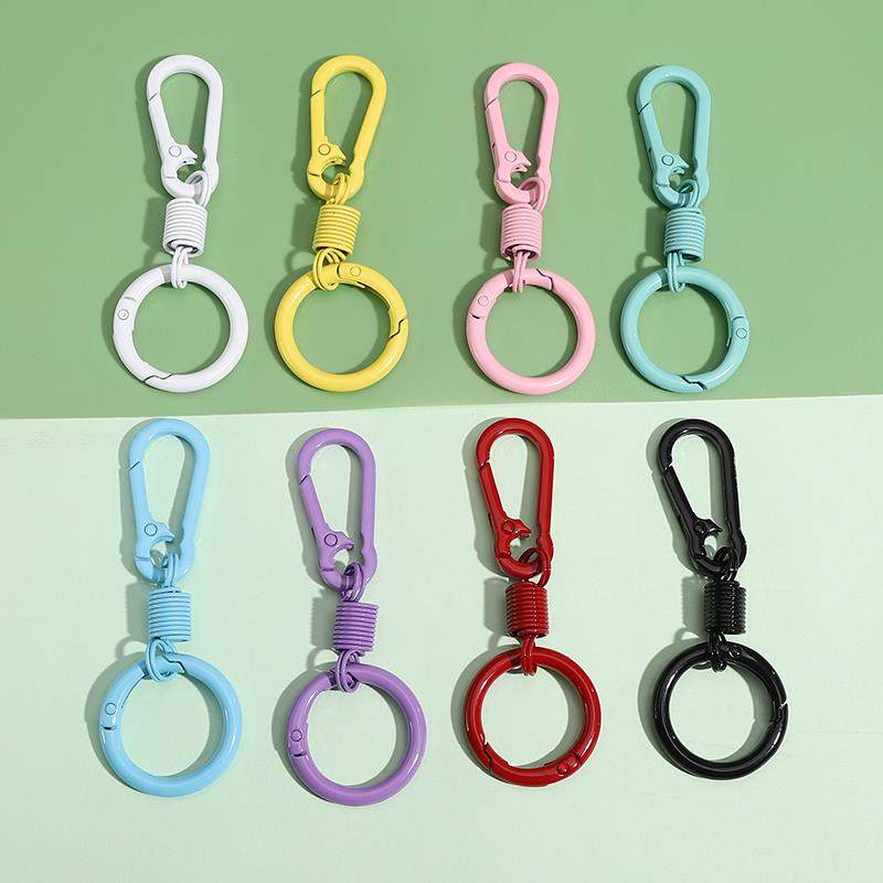 彩色钥匙扣挂件 DIY配件个性创意精致书包挂饰汽车炼圈环包包饰品,淘宝优惠券,粉丝福利购,淘宝优惠卷