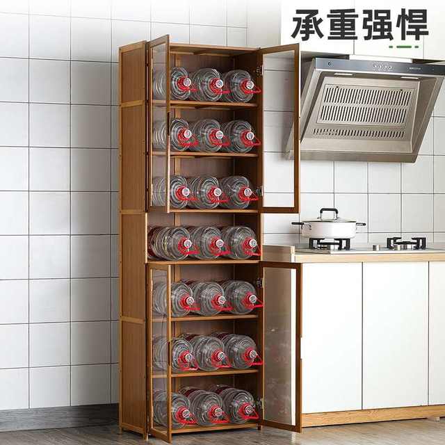 Kitchen microwave oven storage rack floor-standing multi-layer oven dish storage rack European-style cabinet household storage cabinet