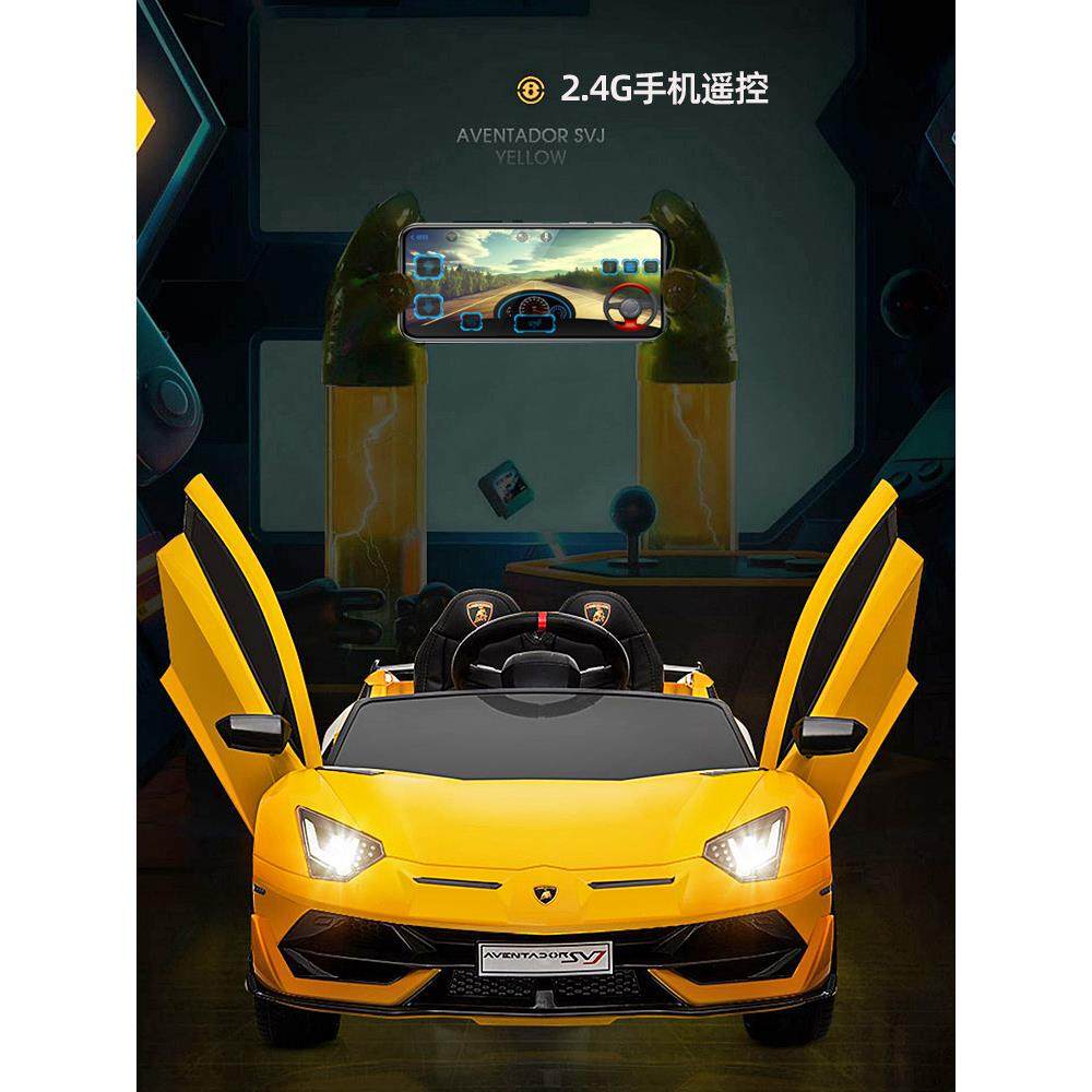 正品兰玩博基尼儿童动汽车四轮四驱带遥控宝宝电电动车小孩具车可,淘宝优惠券,粉丝福利购,淘宝优惠卷