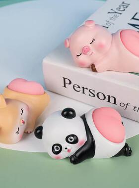 捏捏弹屁屁可爱动物摆件创意趣味解压捏捏乐车载家居装饰儿童礼物