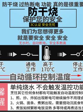 炫文100宿瓦舍插快煮锅学生小型寝室泡面电煮泡面的小小锅SDD-200