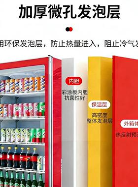 单双门商用立式冷藏展示柜风冷无霜功能饮料柜便利店风冷冷饮冰柜