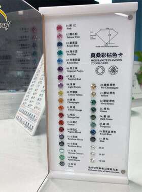 高德丽珠宝1克拉2克拉莫桑石形状卡过测钻笔品质热销款