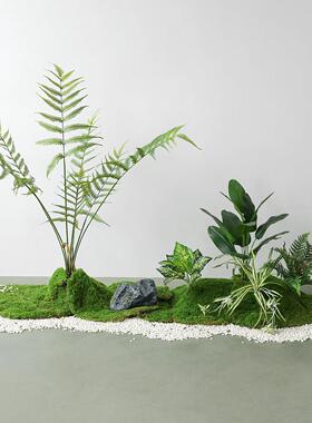 彷真花植物苔藓造景装饰组合微景观彷生绿高端轻奢植室内摆件盆景