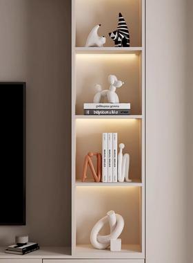 简约现代轻奢书档雕塑人物摆设家居书柜台书桌面软装饰品创意摆件