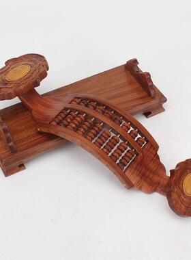 红木工艺品如意算盘老式木制红木吉祥如意算盘木雕刻家居摆饰礼品