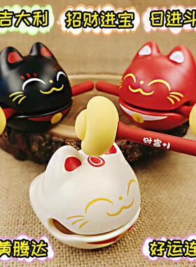 解压情绪稳定神器功德小木鱼玩具敲打成年人办公室桌面摆件挂礼物