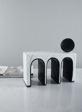 创意拱门艺术摆件M底座家居书房装饰品酒店前台柜摆设树脂工艺品