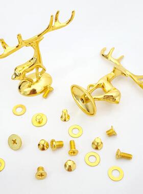 创意简约梅花鹿壶盖提手包装盒纸巾盒化妆品盒装饰品摆件金属小鹿