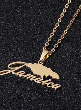 fashion ukraine map pendant necklace women girls jewelry.
