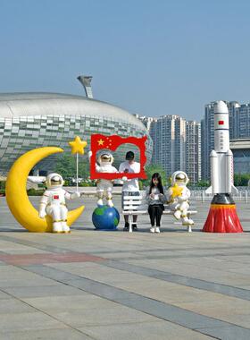 太装空人太空人雕塑户玻璃纤维商场美24126436陈外饰品屋展示中心