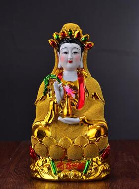 陶瓷观音菩萨佛像家居风水摆件南海观世音菩萨送子观音套装
