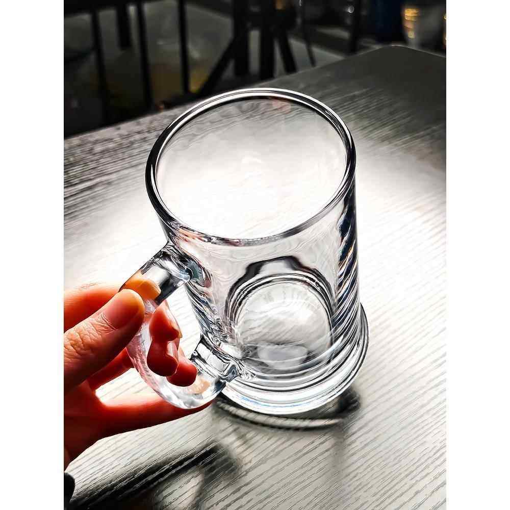 水晶玻璃杯水杯啤酒杯子茶杯泡茶高级感高颜值2025新款家用带把手,淘宝优惠券,粉丝福利购,淘宝优惠卷