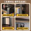 Bookshelf floor-standing storage rack hole board table bookshelf home student desk storage computer table iron storage rack