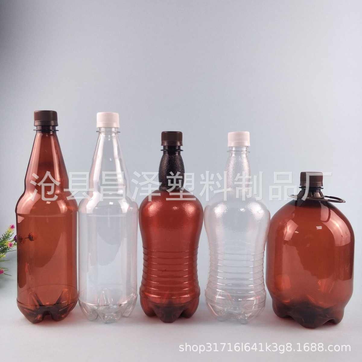 2.5升pet透明塑料啤酒瓶3斤2斤打包瓶果汁瓶精酿鲜啤2500ml啤酒瓶 - 图2