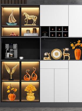 客厅柜子摆件高级感复古家居客厅电视柜酒柜装饰品办公室摆设家居