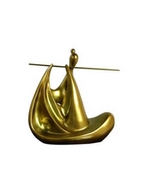 新中式创意铁艺金属酒店客厅电视柜入户玄关摆件办公室高端装饰品