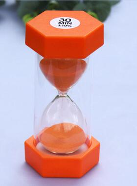 沙漏计时器儿童防摔10/30/60分钟半小时学习时间漏斗漏沙流沙摆件