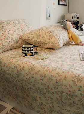 韩版小碎花被套四件套纯棉小清新公主风床单三件套床品