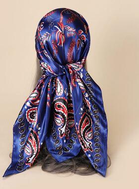 90CM cashew simulation silk square scarf temperament