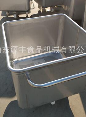 料斗车加工厂200L喷砂不锈钢肉料车肉制品槽车车间不锈钢周转车