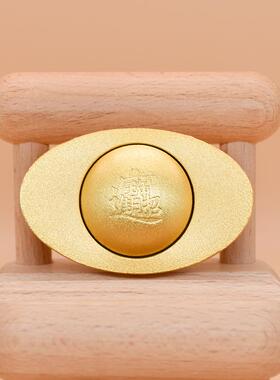 铜元宝实心纯铜 可旋转元宝摆件手把件 创意不倒翁招米送礼品饰品