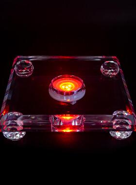 可充电彩色发光Led灯座，带USB电缆，特殊的多色灯座，适用于玻璃