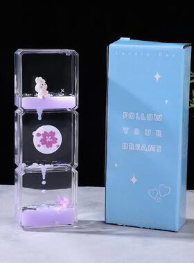 可爱油漏桌面摆件玩具生日礼物滴油减压液体沙漏计时器儿童计时器