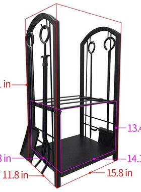 烧烤炉工具RC184342壁炉工具壁炉配件铁艺摆件壁炉套件火电壁炉工