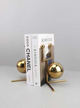 蜗牛书档现代北欧式家居金属书立摆件书房办公桌创意装饰品