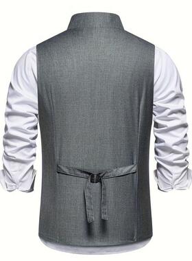 Z 25401 Men's Single Breasted Vest 西装马甲