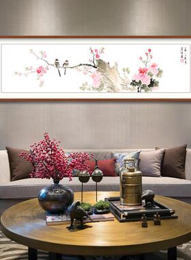 牡丹花国画纯手绘真迹花鸟画中式客厅装饰画花开富贵卧室床头挂画