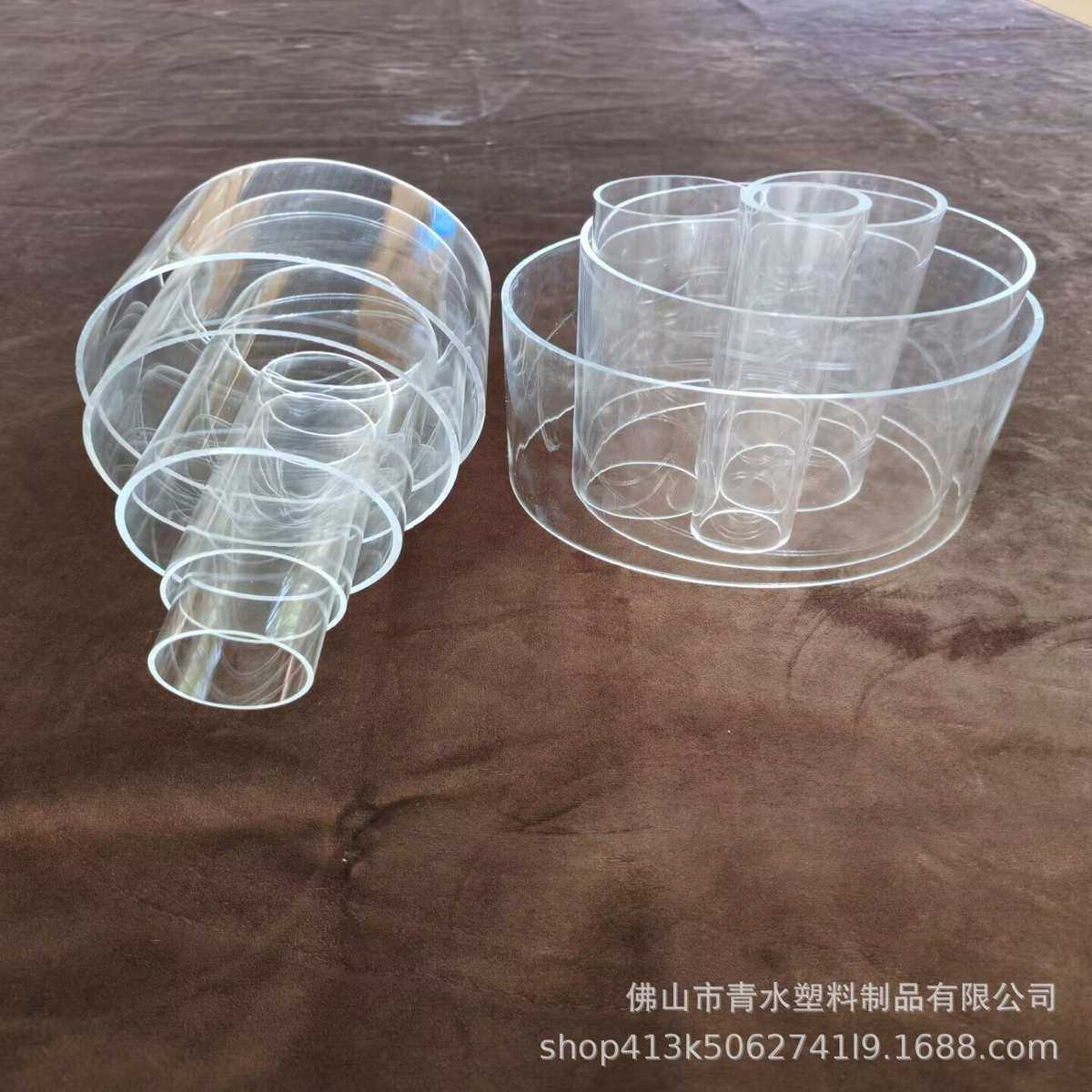 5mm厚大口径亚克力有机玻璃高透明空心圆柱桶法兰缸硬管罩子道具,淘宝优惠券,粉丝福利购,淘宝优惠卷